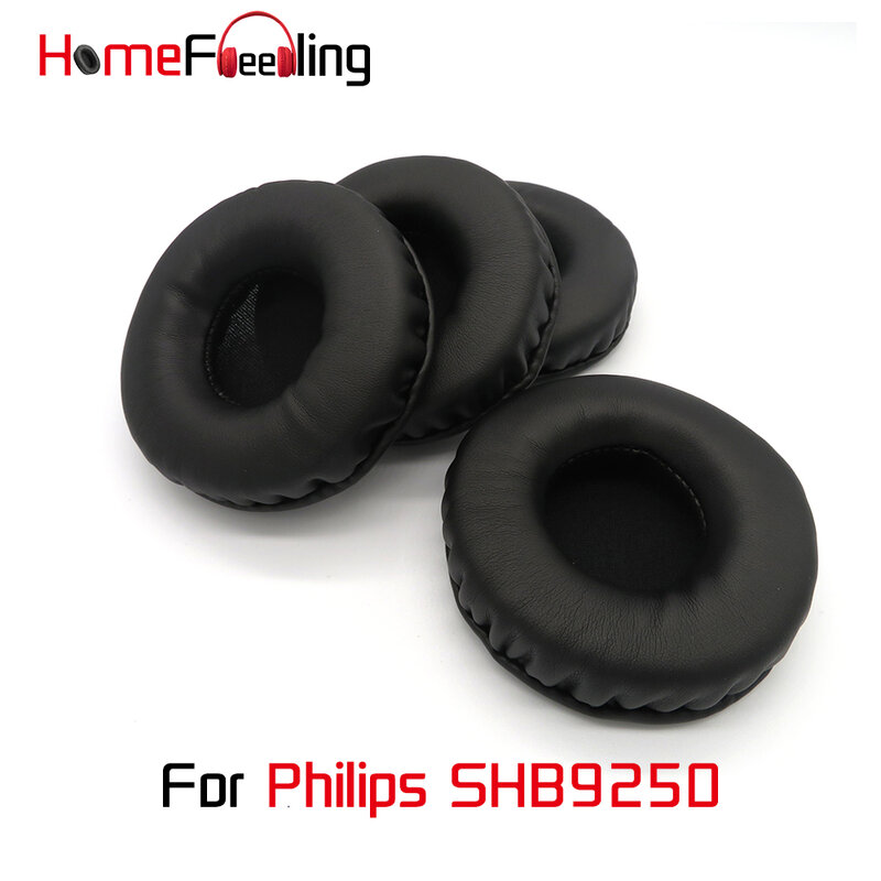Almofadas de ouvido para philips shb9250 earpads homefeeling redonda universal leahter repalcement peças almofadas de ouvido