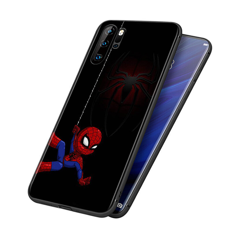 Marvel Anime Spiderman Für Huawei P40 P30 P20 P10 P9 P8 Lite E mini Pro Plus 5G 2017 2019 silikon Schwarz Telefon Fall