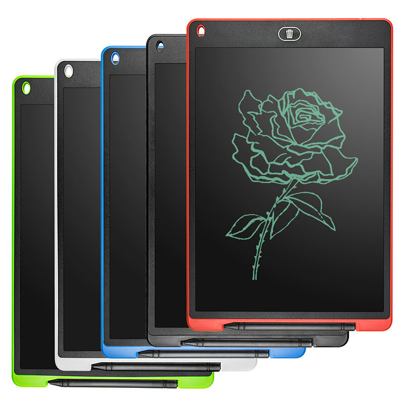Tablet Tulis LCD Layar Penuh 12 Inci Papan Notepad Gambar Kreasi Adsorptif