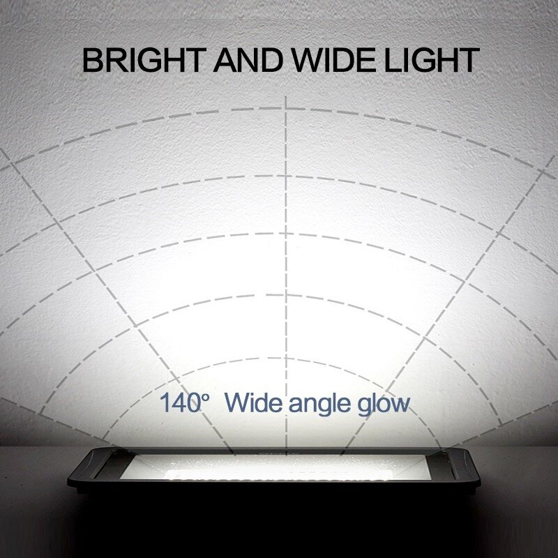 Projecteur LED imperméable avec détecteur de mouvement, conforme à la norme IP65, éclairage d'extérieur, idéal pour un jardin, 30/50/220 W, 100 V