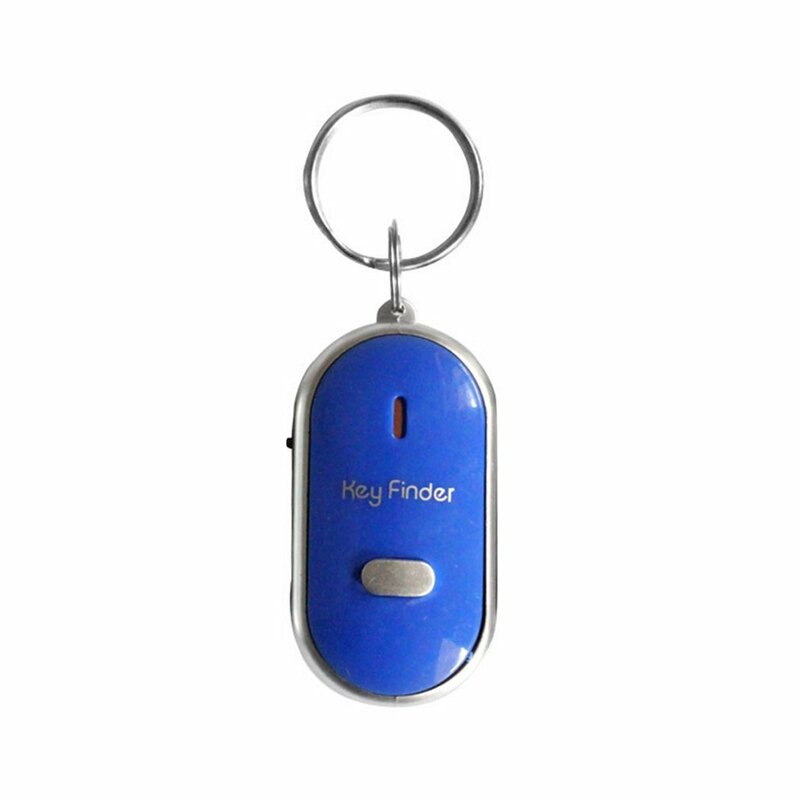Détecteur de clés avec sifflet LED, alarme de contrôle avec son clignotant, localisateur de clés Anti-perte, traqueur avec porte-clés
