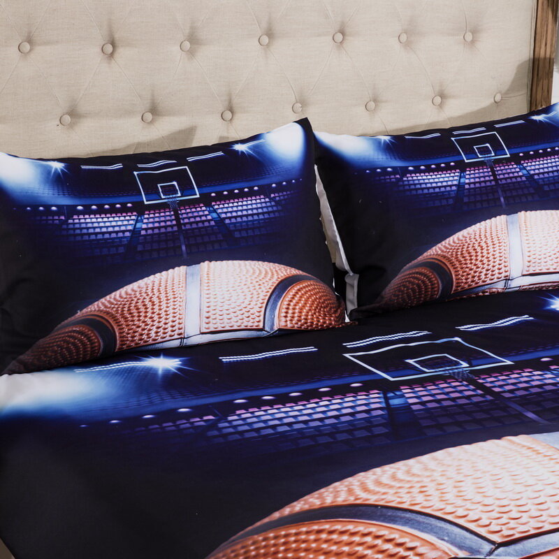Capa de edredão conjuntos de cama lençóis e fronhas folha cama gêmeo rainha rei adolescente impressão beisebol