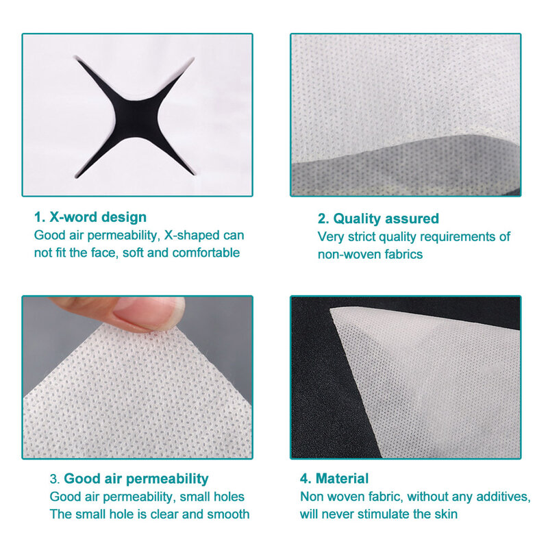 Capa de toalha de almofada de cama quadrada anti-óleo sólida para o salão de beleza da massagem 100 pces não-tecido da tela