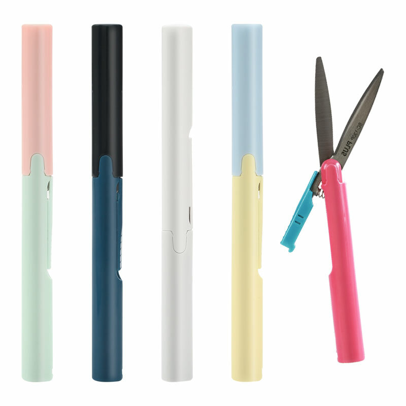 Japonia PLUS składane nożyczki domowe małe rozmiary przenośne nożyczki Outdoor Travel bezpieczne dla dzieci Handwork