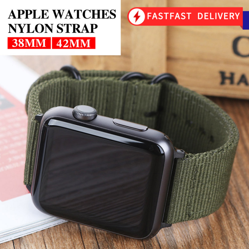 Pulseira trançada de nylon de alta qualidade para iwatch 40mm 44mm pulseira esportiva para apple watch 42mm 38mm série 123 4 5 6 se