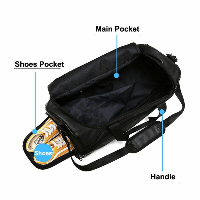 Мужская сумка для спортзала, наплечная дорожная сумка, мужской спортивный тренировочный чемодан, большая вместимость, мужская спортивная с...