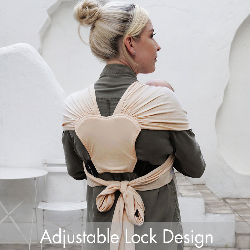 Portador de babyback com trava ajustável para o bebê, envoltório de amamentação macio, capa de enfermagem, estilingue confortável para o nascimento