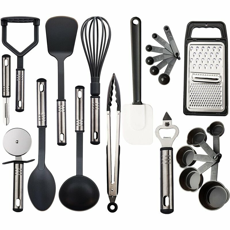 LuxDecorCollection-Juego de utensilios de cocina, 23 piezas