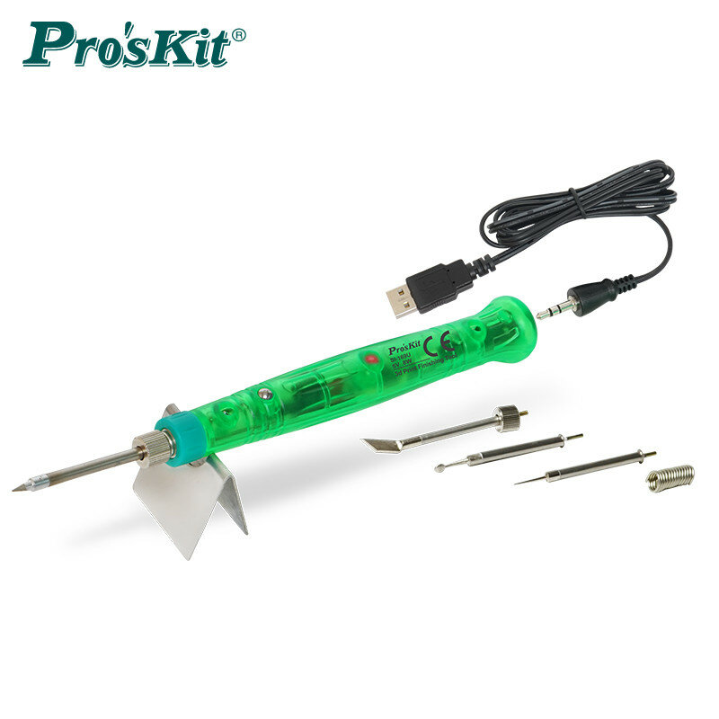 Pro'sKit SI-169U lutownica przenośne narzędzie do wykańczania druku 3D USB 5V naprawa zmodyfikuj Mini pistolet spawalniczy 8W