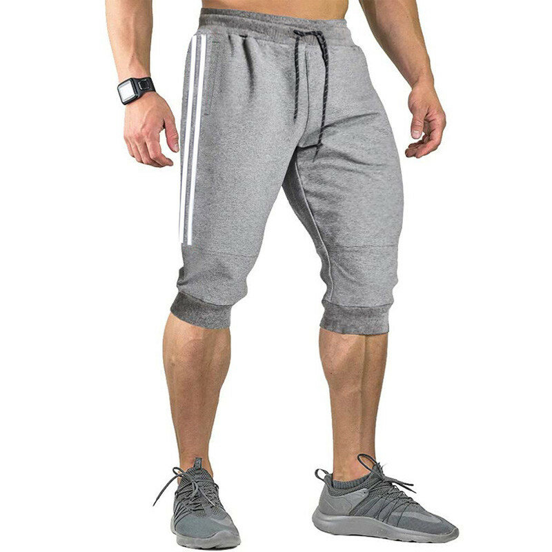 2022 New Men Jogger Casual Slim Harem Shorts Soft 3/4 Trousers Fashion New Brand Men Sweatpants Summer Comfy Male Shorts  XXXL