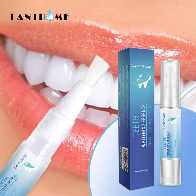 Stylo de blanchiment des dents 4ML, Gel de nettoyage des dents, brosse avec bandes de blanchiment des dents, sourire blanc, outils dentaires