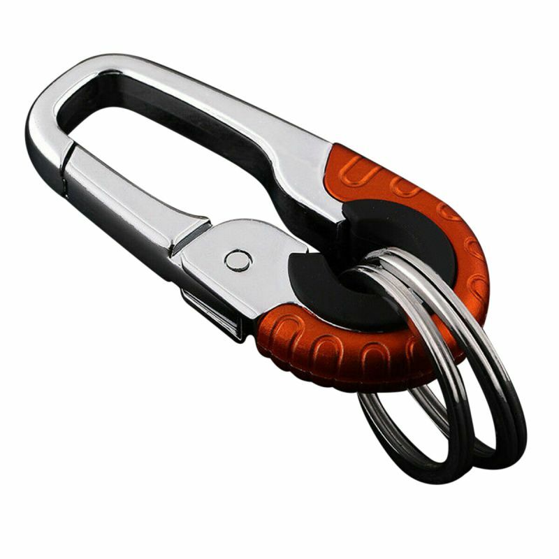 Прочный брелок для ключей крюк металлическая пряжка Открытый Карабин инструменты для скалолазания двойное кольцо автомобильный брелок но...