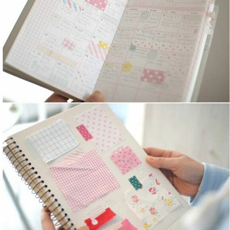 27 Pcs/lot Kawaii Korean Notebook Album Calendar Memos Message Diary Notes Memo Deco Paper Stickers School Office Supplies