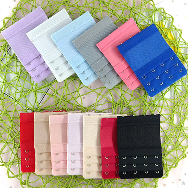 1Pc 4 Haken Bra Extender Voor Women's Elastische Bra Uitbreiding Strap Haak Clip Expander Verstelbare Gesp Ondergoed 13 kleuren