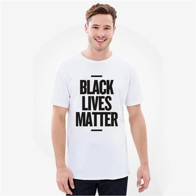 مثير أسود حياة المادة الرجال تي شيرت BLM المحملة القمم الناشط حركة الملابس القطن عادية كم قصير