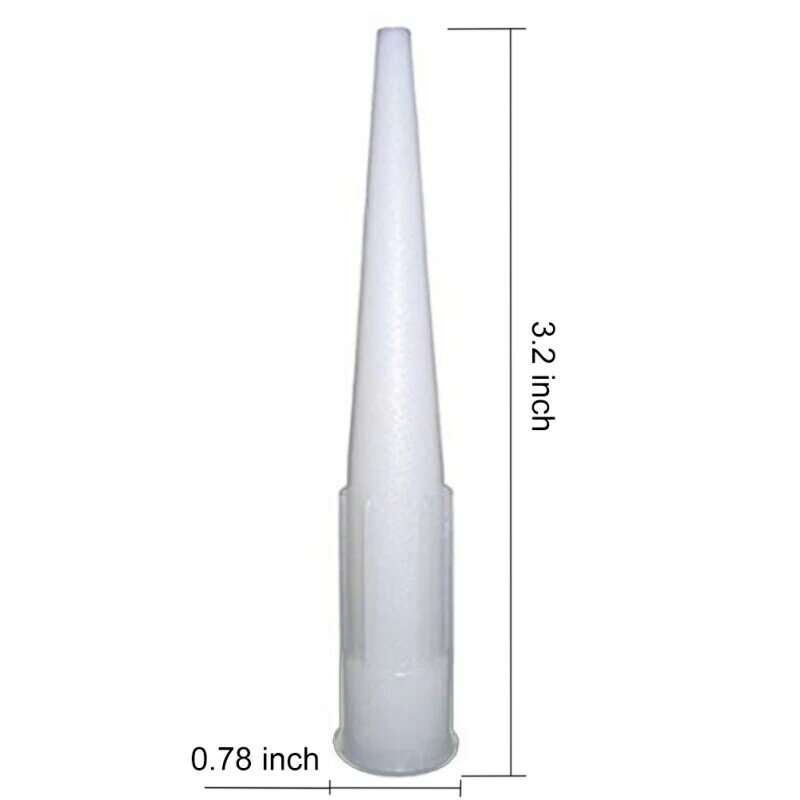 20pcs Universal Caulking Nozzle Glass Glue Tip Mouth Home Improvement Construction Tools  #22