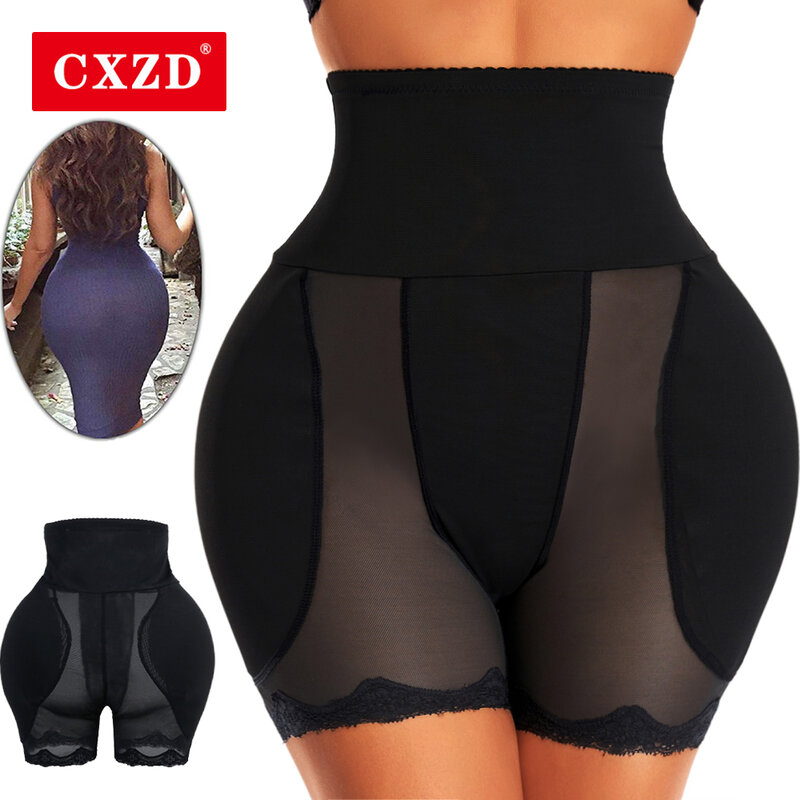 CXZD Butt Lifter ควบคุม Body Shaper ปลอม Pad โฟมเบาะสะโพก Enhancer กางเกงหญิง Shapewear นาฬิกาทราย Body