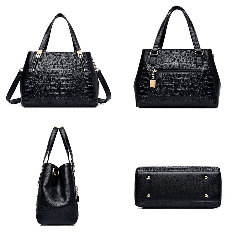OLSITTI – sacs à bandoulière en cuir Pu Crocodile pour femmes, célèbre marque de styliste, nouveaux sacs à Main de luxe, 2020