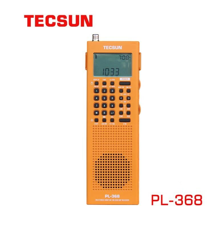 Оригинальный телефон TECSUN PL-368 Portable DSP E FM-Stereo MW SW SSB стерео радио PL368 полный диапазон 64-108 МГц