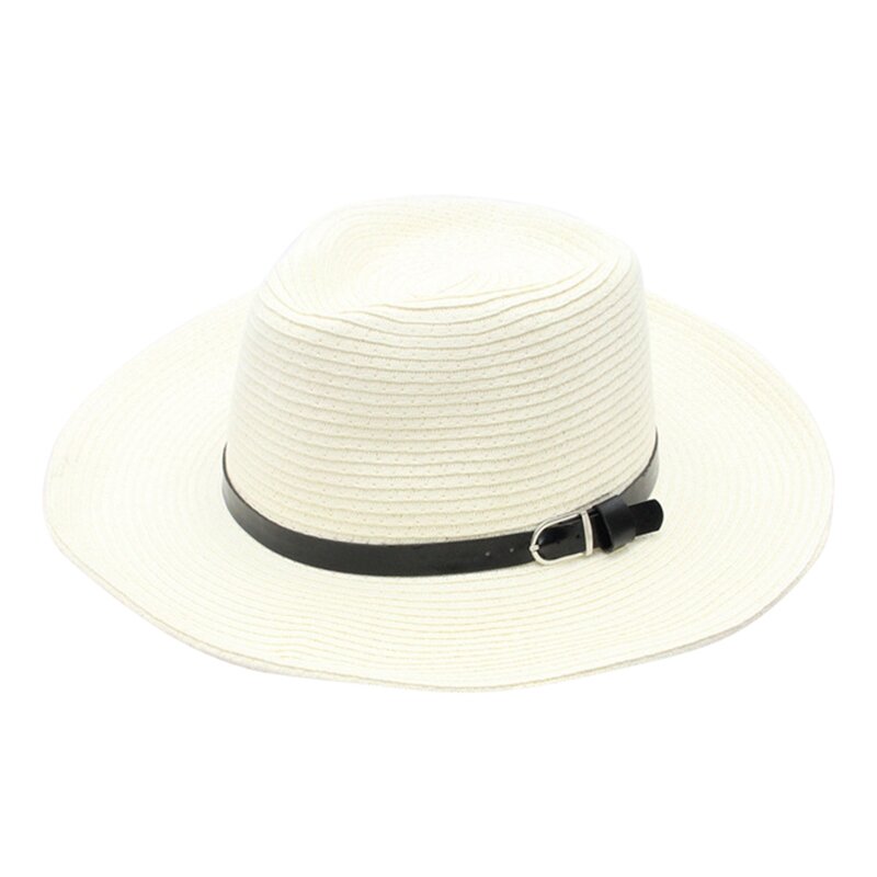 EFINNY-sombrero de paja para hombre, accesorio para el Sol, para la playa, para acampar al aire libre