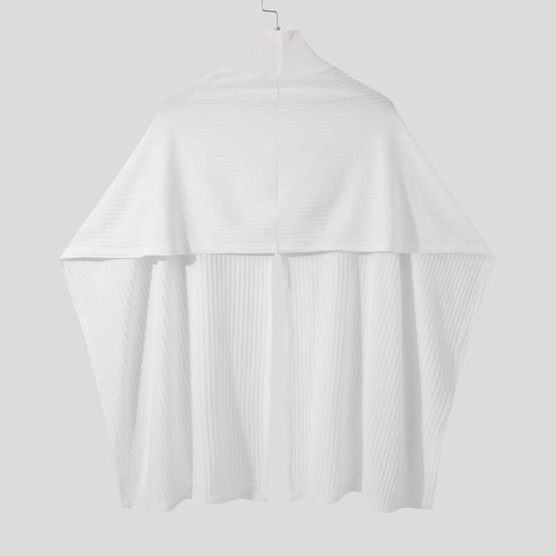 INCERUN – Trench tricoté pour hommes, couleur unie, bien ajusté, ample, confortable, bande de fosse, Streetwear décontracté, cape fendue, châle, S-5XL, 2021