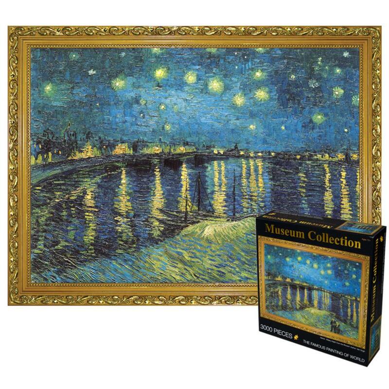 RCtown 3000pcs Large Starry Sky Van Gogh Puzzle Early Education Toy Gift for Adult Kids