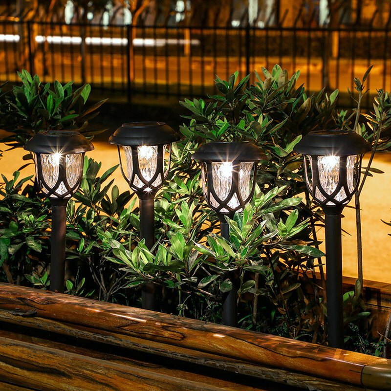 Luces LED solares para jardín, lámpara impermeable para exteriores, para camino de paisaje, patio, pasarela