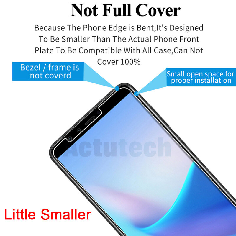 Actutech 2 PCS 9H Fest Toughed Gehärtetes Schutz Glas für Huawei P20 Pro P10 Plus P9 Lite Screen Protector für Huawei P8 Lite