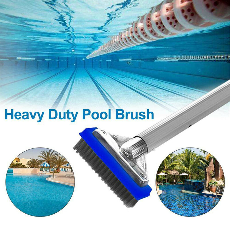 Zwembad-escova para limpeza de piscina, equipamento de limpeza, escova de metal, 5 estruturas, acessório de limpeza de piscina