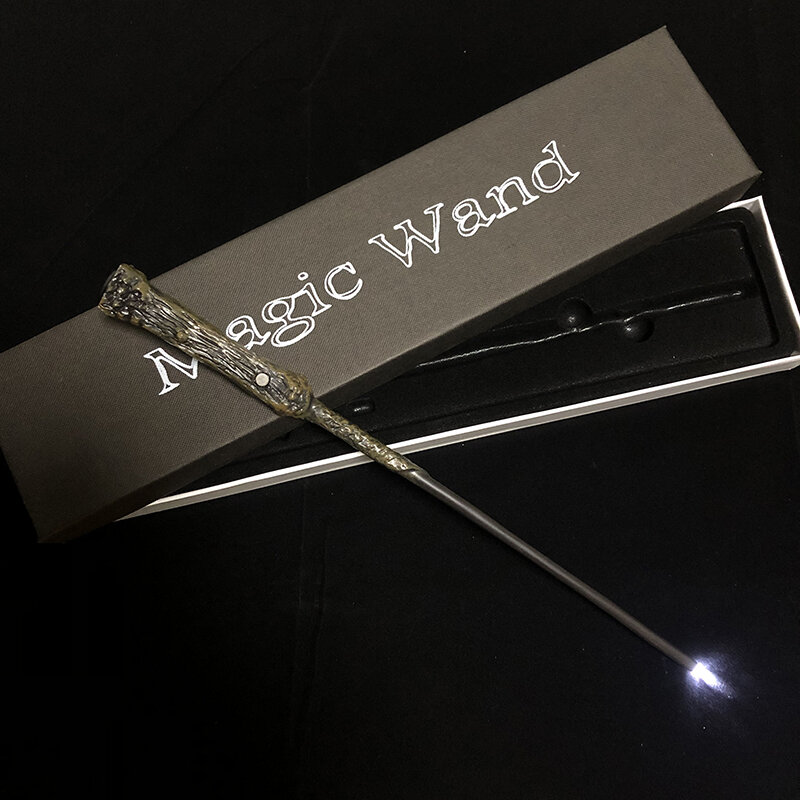 19 tipo de varinhas mágicas cosplay sirius hermione dumbledore luna harrid varinha de luz mágica alta qualidade com embalagem caixa de presente
