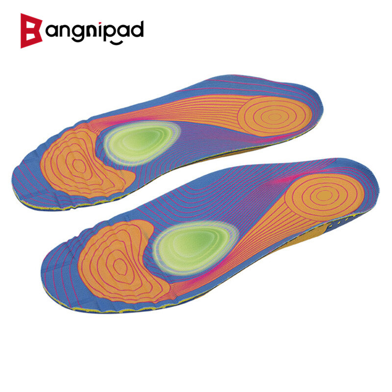 BANGNIPAD Stable Arch Support Insoles Shock Absorb Non-slip Shoe Pads Sweat Breathable Sole Deodorant Inserts for Feet Men Women