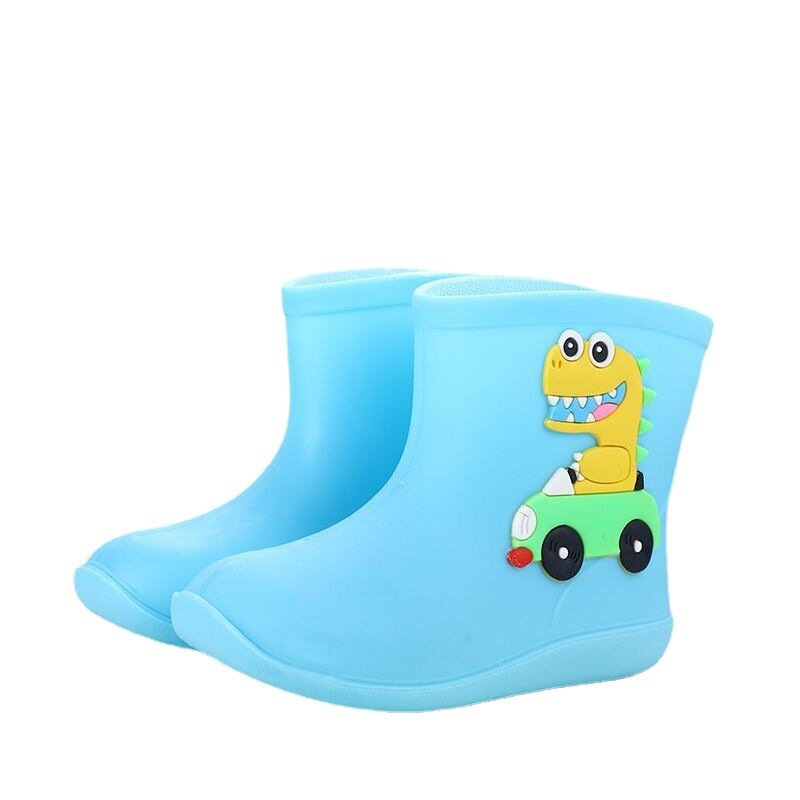 Summer Fashion Children's Rain Boots Non-slip Water Shoes Children Rain Boots for Men and Women Cute Cartoon Warm Water Boots