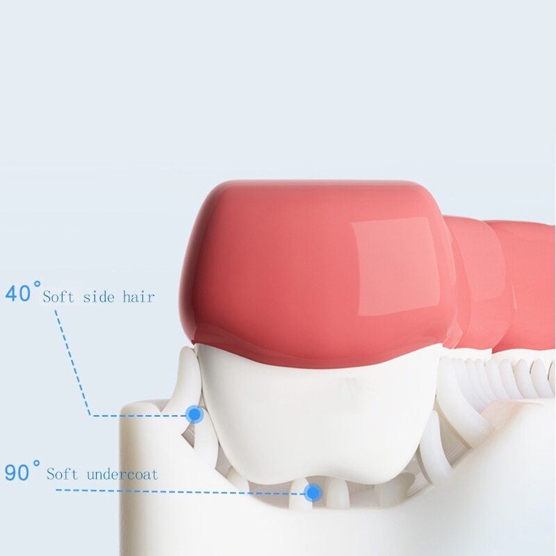 Escova de dentes infantil da forma de u das crianças com forma macia da boca da cerda para bebês 2-12years