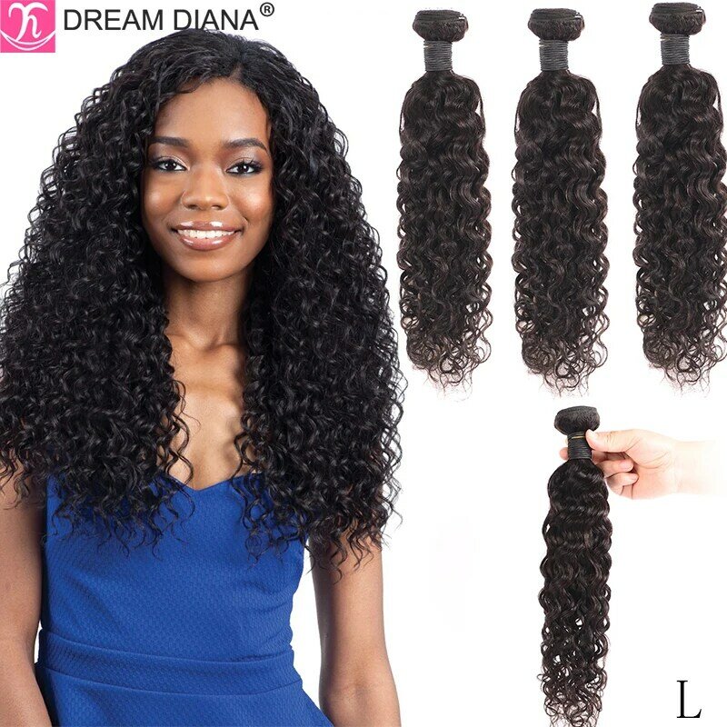 Dreamdiana remy ombre brasileiro onda de água cabelo ombre curly bundles 2 tom pacote cabelo 100% feixes cabelo humano tissage bresilien