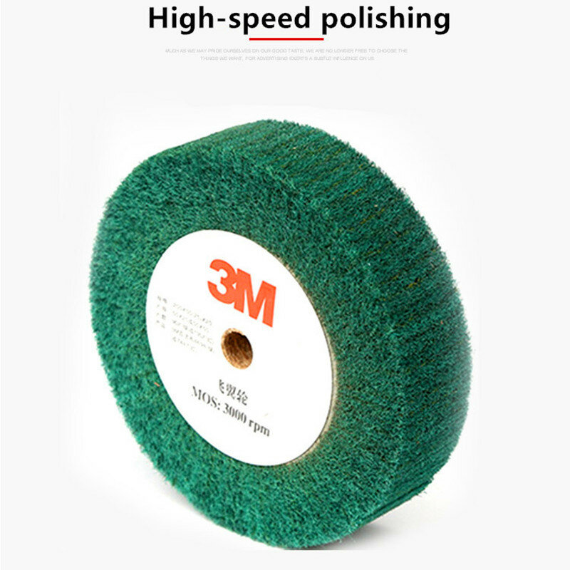 1 pçs 150/200/250mm/300mm mop roda de polimento não-tecido aleta escova de polimento roda de metal carpintaria limpeza almofada scotch