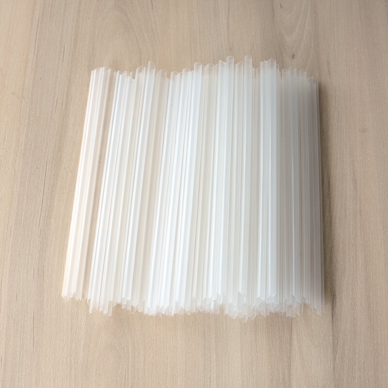 115 pçs plástico palha descartável 15cm curto transparente apontado duro em massa palha fina mercadoria acessórios de cozinha comercial diy