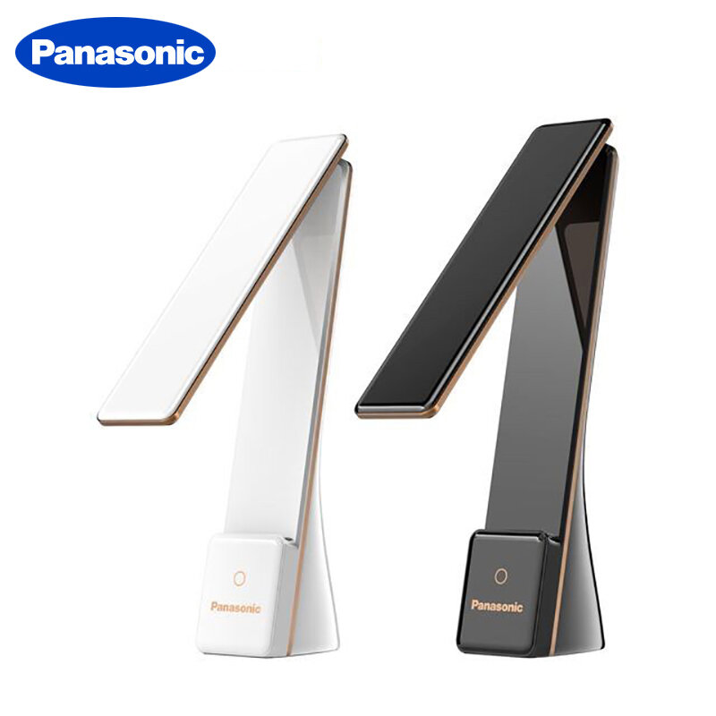 Panasonic-Luz LED de escritorio con Sensor táctil, lámpara de mesa Plegable, portátil, recargable por USB, luz de lectura nocturna para mesita de noche