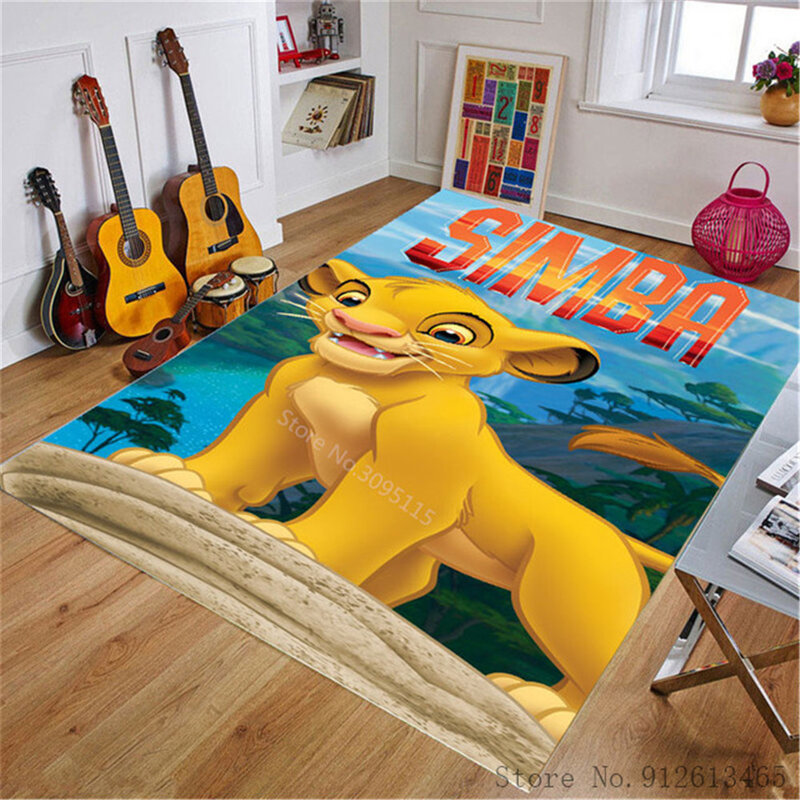 Disney De Lion King Simba Print Kid Play Mat Woonkamer Tapijt Kamer Decoratie Grote Tapijt Thuis Hal Vloerkleed slaapkamer Mat
