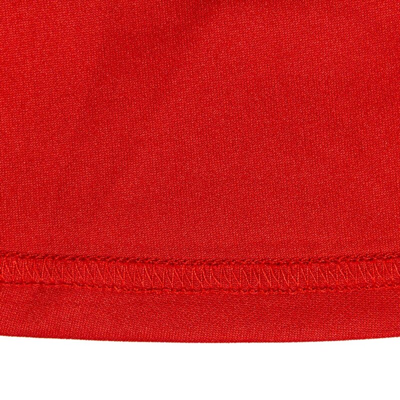 Afrykańskie kobiety czerwone długie falbany bluzka nieregularne wysokie niskie panie moda lato popy i bluzki Falbala asymetryczna 2020 kobiet