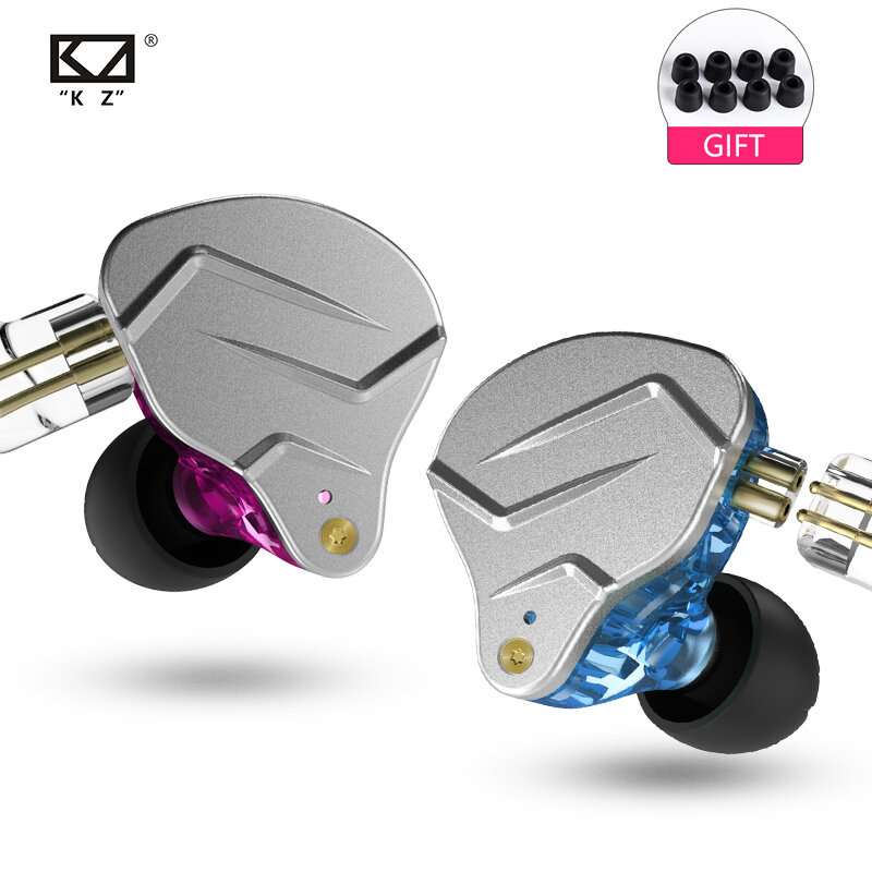 Kz Zsn Pro/Zsn Pro X 1BA + 1DD Kz Hybrid Oortelefoon Headset Hifi Oordopjes In Ear Monitor Hoofdtelefoon oordopjes Voor Zst Zst X Zsx