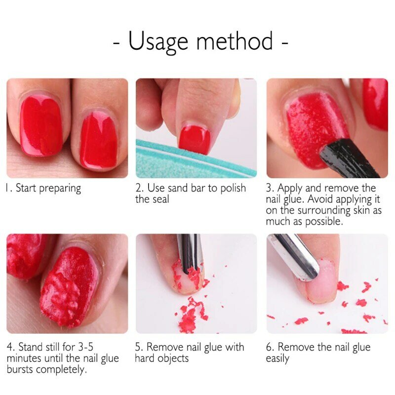 Quitaesmalte de uñas de Gel, esmalte de uñas de Gel UV rápido, removedor semipermanente, 10ml/20ml/30ml, 2-3 minutos
