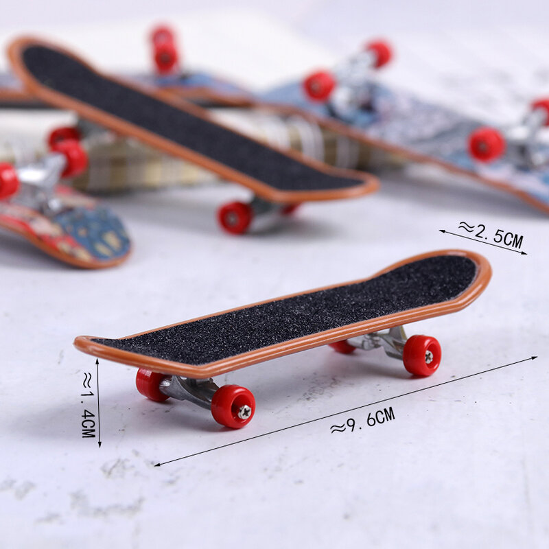 1PC stampa professionale in lega Stand Finger Board Skateboard Mini Finger Board Skate Truck Finger Skateboard per Kid Toy