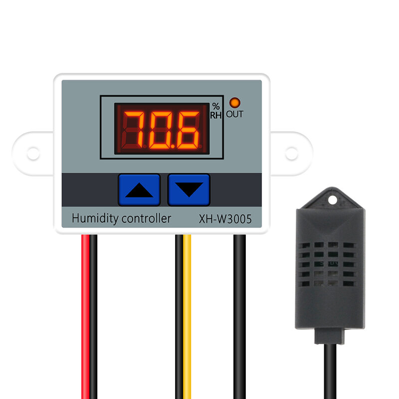 Numérique Humidité Controller 220 V 12 V 24 V Hygromètre Interrupteur 0 ~ 99% RH Capteur