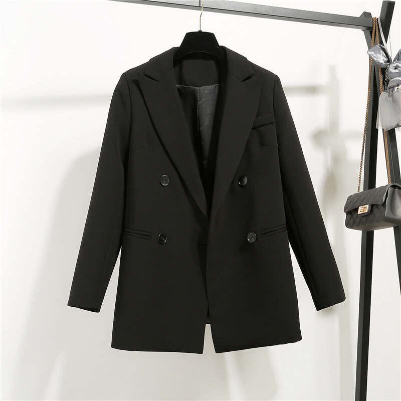 GOOHOJIO – Blazer de loisirs surdimensionné pour femme, veste de bureau avec poche, couleur unie, nouvelle collection automne 2020