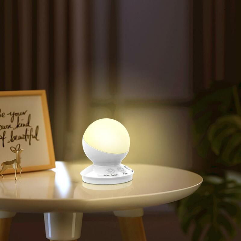 Feestelijke Sfeer Veranderen Touch Light Led Smart Voice Control Night Light Kleurrijke Rgb Dimbare Decoratieve Holiday Gift Lichten