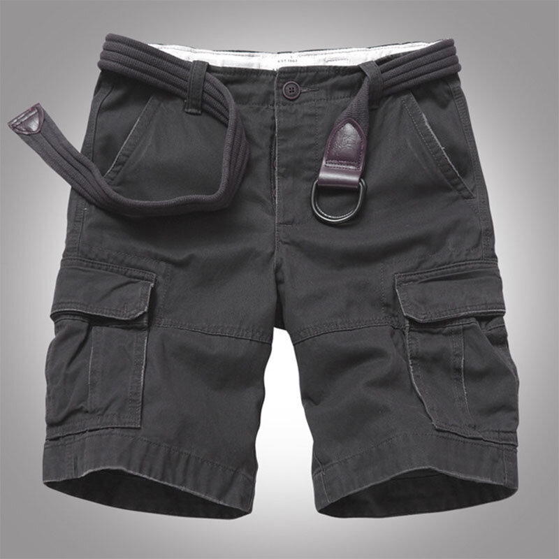 Pantalones cortos tácticos militares de camuflaje para hombre, traje transpirable resistente al desgaste con múltiples bolsillos para deportes de senderismo y escalada