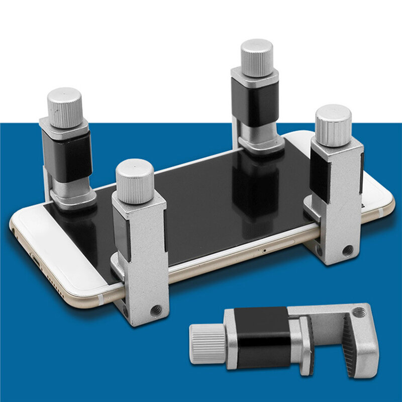 Pinzas de metal ajustables para iPhone y iPad, abrazadera de fijación de herramientas de reparación de teléfonos, pantalla LCD, clip de sujeción metálico para dispositivos móviles IPhone/IPad/Tablet, 8 uds