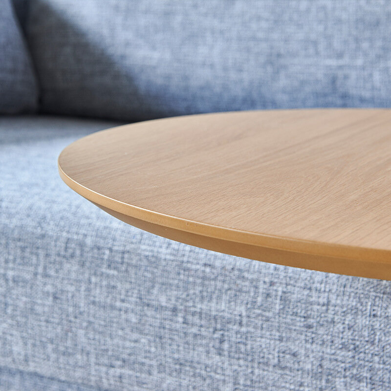Mesa de centro tipo nórdico, mesa de café pequena de madeira multifuncional especial para casa e apartamento, mesa redonda criativa de canto