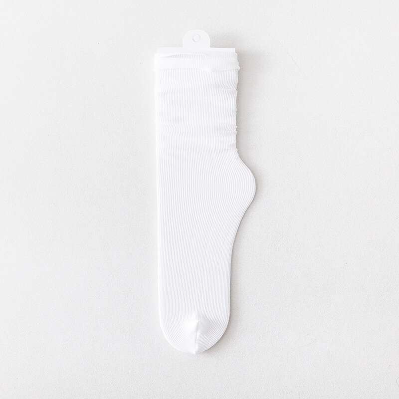 Calcetines de terciopelo para mujer, medias de terciopelo de tubo medio de Color caramelo, sección delgada, cinco pares uno, Otoño e Invierno