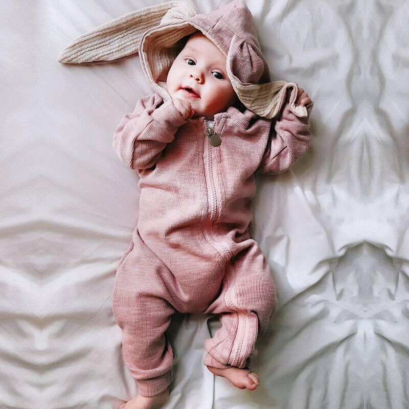 Peleles para niña, Ropa de primavera para bebé, chaqueta de bebé con Orejas de conejo, Mono para niño recién nacido, pijamas, conjuntos de Ropa para bebé 2022